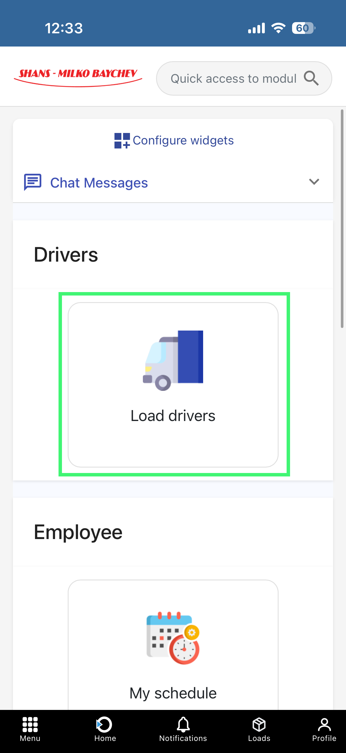 Load Drivers example