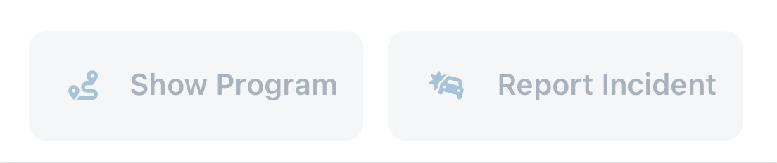 Program and Incident Buttons