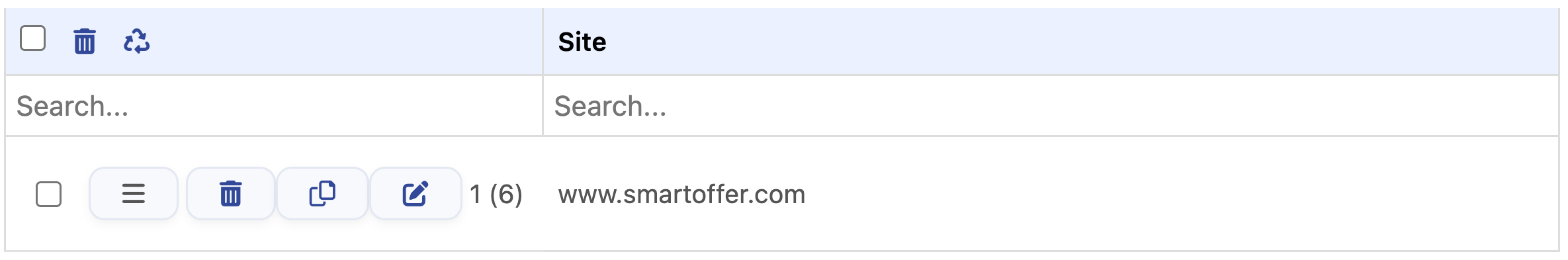 Site Submodule Example Field