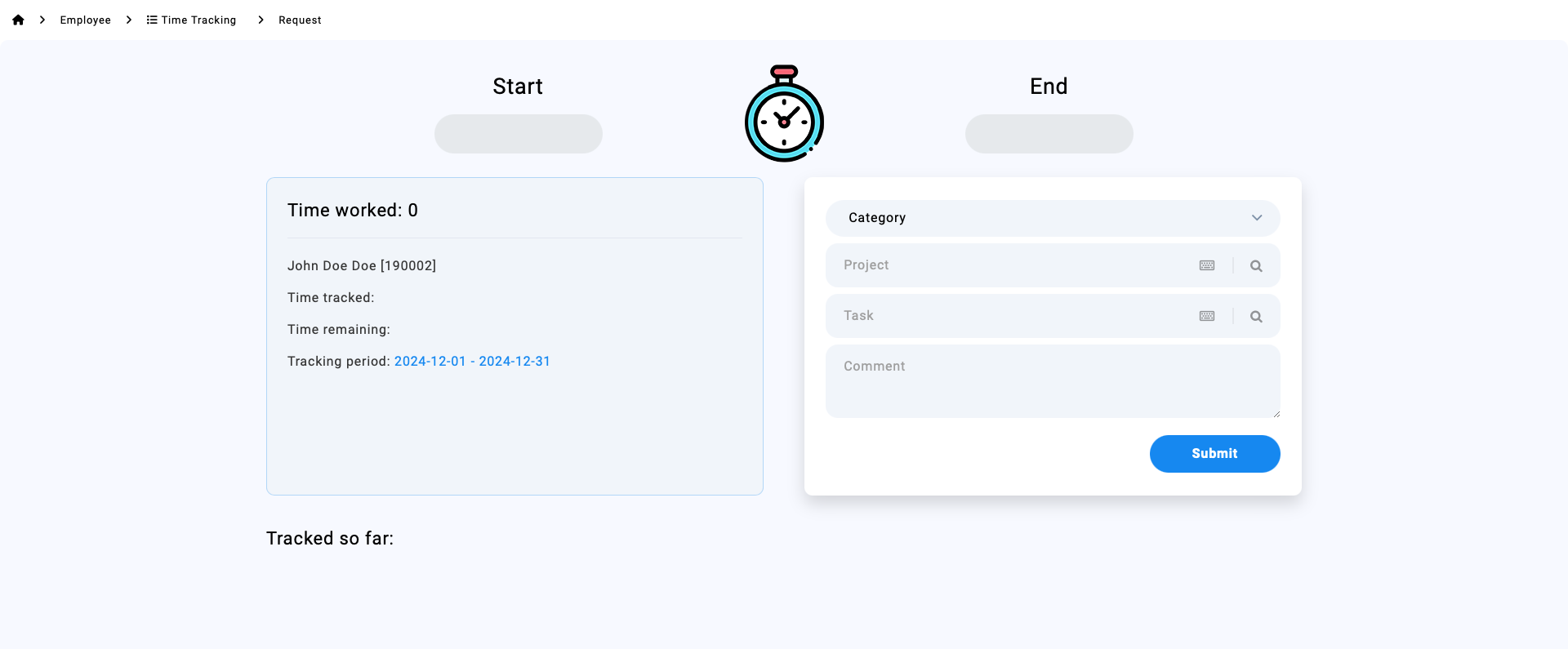 Time Tracking Module