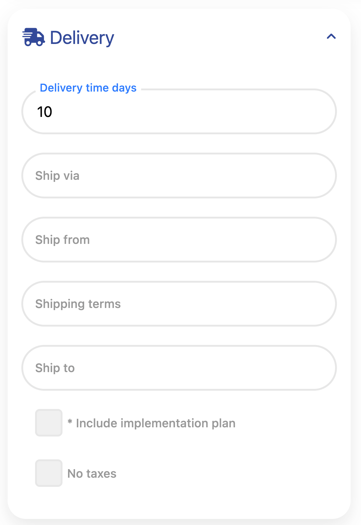 Description Section Header