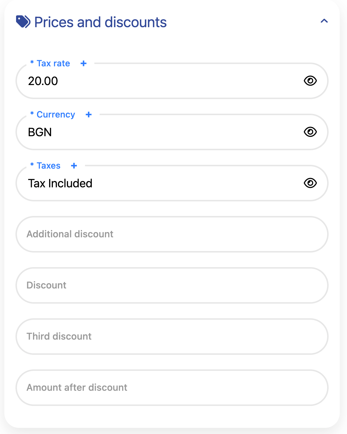 Description Section Header