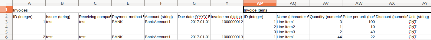 Import Invoice