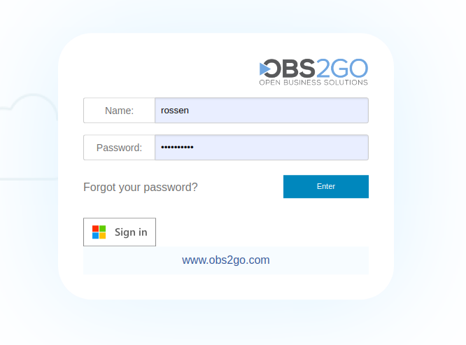 Microsoft Sign-in Button