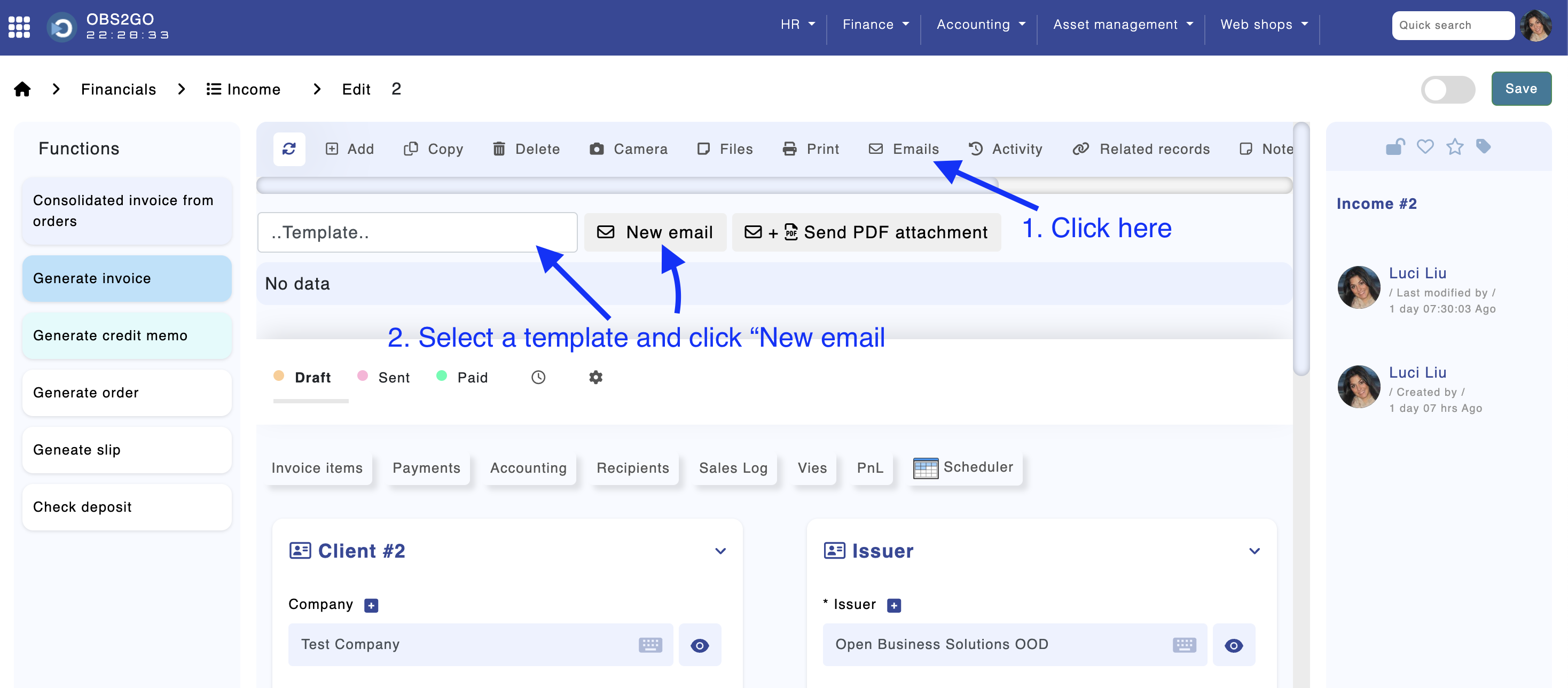 Invoices Module